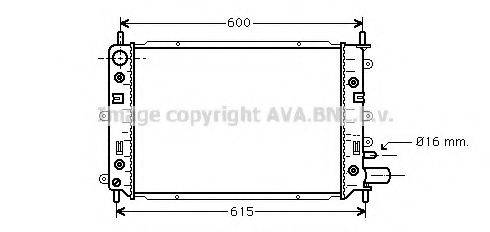 AVA QUALITY COOLING FD2212 Радіатор, охолодження двигуна