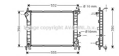 AVA QUALITY COOLING FD2263 Радіатор, охолодження двигуна