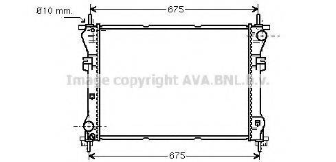 AVA QUALITY COOLING FD2319 Радіатор, охолодження двигуна