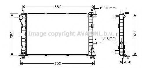 AVA QUALITY COOLING FD2379 Радіатор, охолодження двигуна