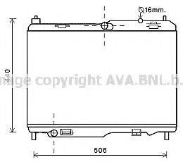 AVA QUALITY COOLING FD2442 Радіатор, охолодження двигуна