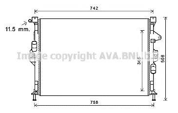 AVA QUALITY COOLING FD2581 Радіатор, охолодження двигуна