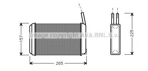 AVA QUALITY COOLING FD6094 Теплообмінник, опалення салону