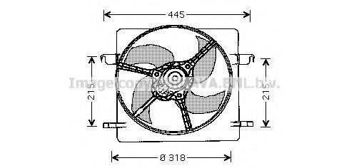 AVA QUALITY COOLING FD7516 Вентилятор, охолодження двигуна