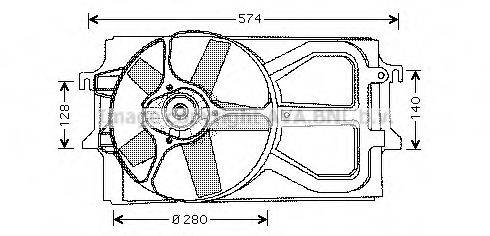 AVA QUALITY COOLING FD7517 Вентилятор, охолодження двигуна