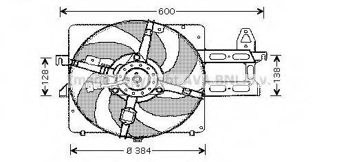 AVA QUALITY COOLING FD7520 Вентилятор, охолодження двигуна