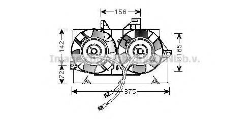 AVA QUALITY COOLING FD7539 Вентилятор, охолодження двигуна