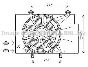 AVA QUALITY COOLING FD7557 Вентилятор, охолодження двигуна