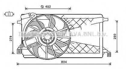 AVA QUALITY COOLING FD7563 Вентилятор, охолодження двигуна