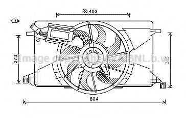 AVA QUALITY COOLING FD7565 Вентилятор, охолодження двигуна