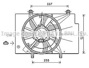 AVA QUALITY COOLING FD7582 Вентилятор, охолодження двигуна