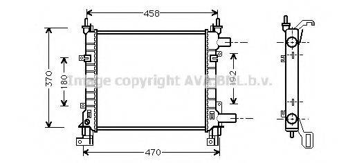 AVA QUALITY COOLING FDA2260 Радіатор, охолодження двигуна