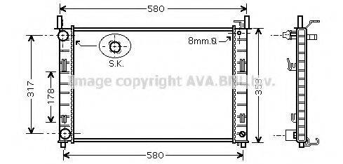 AVA QUALITY COOLING FDA2326 Радіатор, охолодження двигуна