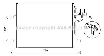 AVA QUALITY COOLING FDA5483 Конденсатор, кондиціонер