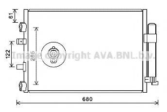 AVA QUALITY COOLING FDA5484D Конденсатор, кондиціонер