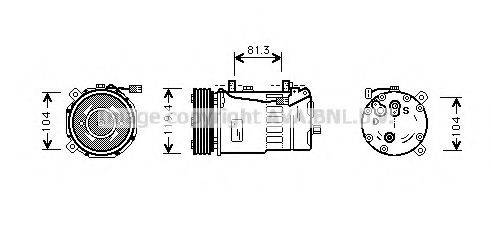 AVA QUALITY COOLING FDAK321 Компресор, кондиціонер