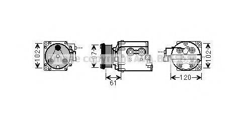 AVA QUALITY COOLING FDAK436 Компресор, кондиціонер