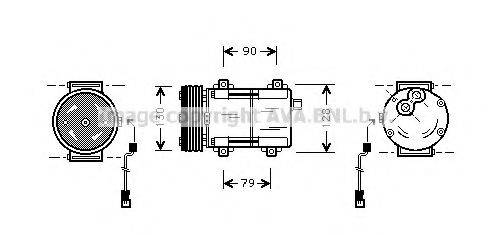 AVA QUALITY COOLING FDK160 Компресор, кондиціонер