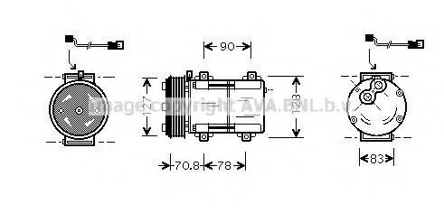 AVA QUALITY COOLING FDK281 Компресор, кондиціонер