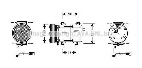 AVA QUALITY COOLING FDK288 Компресор, кондиціонер