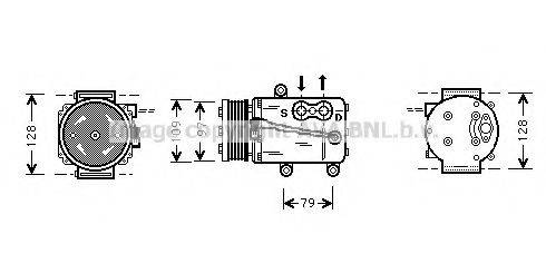 AVA QUALITY COOLING FDK340 Компресор, кондиціонер