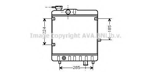 AVA QUALITY COOLING FT2028 Радіатор, охолодження двигуна