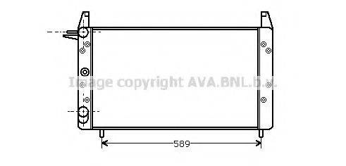 AVA QUALITY COOLING FT2068 Радіатор, охолодження двигуна