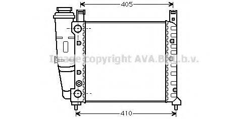 AVA QUALITY COOLING FT2076 Радіатор, охолодження двигуна