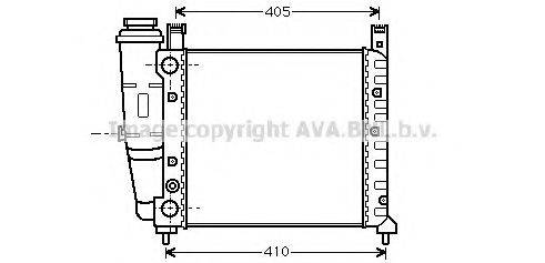 AVA QUALITY COOLING FT2077 Радіатор, охолодження двигуна