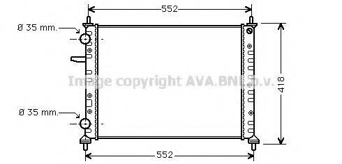 AVA QUALITY COOLING FT2229 Радіатор, охолодження двигуна