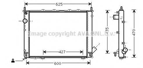 AVA QUALITY COOLING FT2234 Радіатор, охолодження двигуна