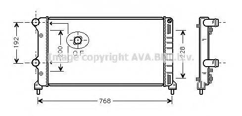 AVA QUALITY COOLING FT2250 Радіатор, охолодження двигуна