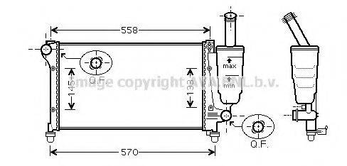 AVA QUALITY COOLING FT2291 Радіатор, охолодження двигуна