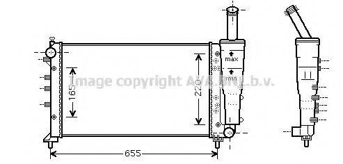 AVA QUALITY COOLING FT2299 Радіатор, охолодження двигуна