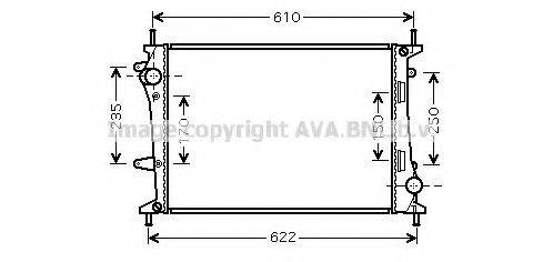 AVA QUALITY COOLING FT2329 Радіатор, охолодження двигуна