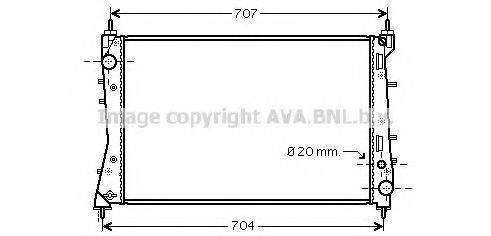 AVA QUALITY COOLING FT2359 Радіатор, охолодження двигуна