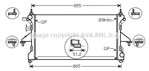 AVA QUALITY COOLING FT2453 Радіатор, охолодження двигуна