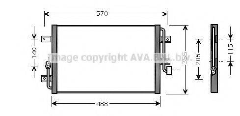 AVA QUALITY COOLING FT5246 Конденсатор, кондиціонер