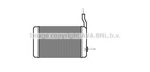 AVA QUALITY COOLING FT6108 Теплообмінник, опалення салону