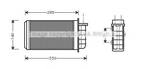 AVA QUALITY COOLING FT6183 Теплообмінник, опалення салону