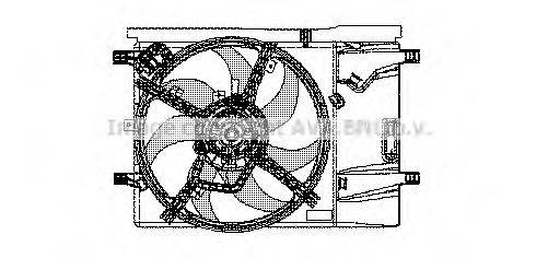 AVA QUALITY COOLING FT7533 Вентилятор, охолодження двигуна