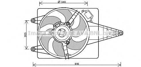 AVA QUALITY COOLING FT7546 Вентилятор, охолодження двигуна