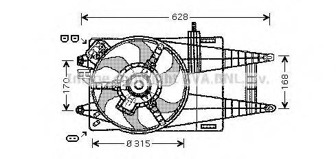 AVA QUALITY COOLING FT7592 Вентилятор, охолодження двигуна