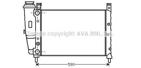 AVA QUALITY COOLING FTA2122 Радіатор, охолодження двигуна