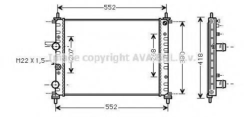 AVA QUALITY COOLING FTA2182 Радіатор, охолодження двигуна