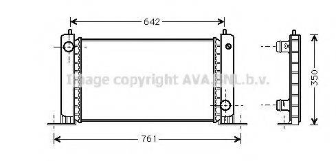 AVA QUALITY COOLING FTA2243 Радіатор, охолодження двигуна