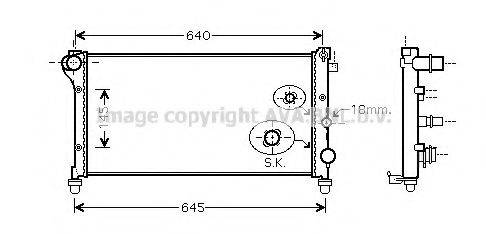 AVA QUALITY COOLING FTA2295 Радіатор, охолодження двигуна