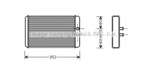 AVA QUALITY COOLING FTA6265 Теплообмінник, опалення салону