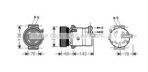 AVA QUALITY COOLING FTAK383 Компресор, кондиціонер