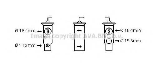 AVA QUALITY COOLING HD1256 Розширювальний клапан, кондиціонер